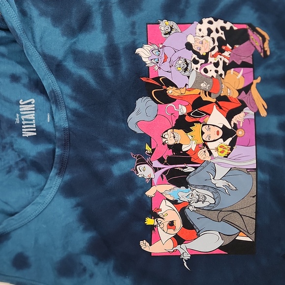 DISNEY VILLAINS Tie Dye screen print Tank top OSFM - Picture 13 of 14